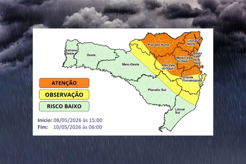 Região em “estado de atenção”, diz Defesa Civil