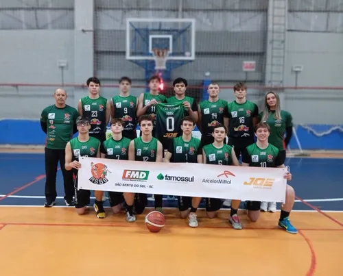 Basquete Sub-15 de São Bento do Sul mantém invencibilidade