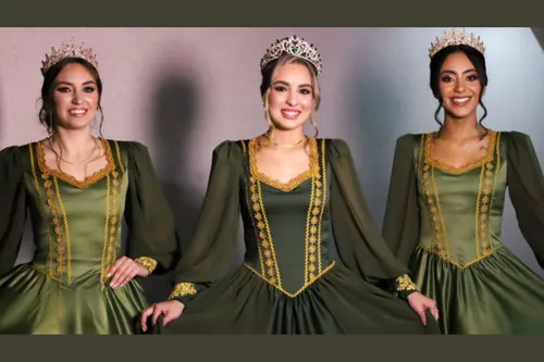 Realeza da Fesmate presenteada com roupa identitária