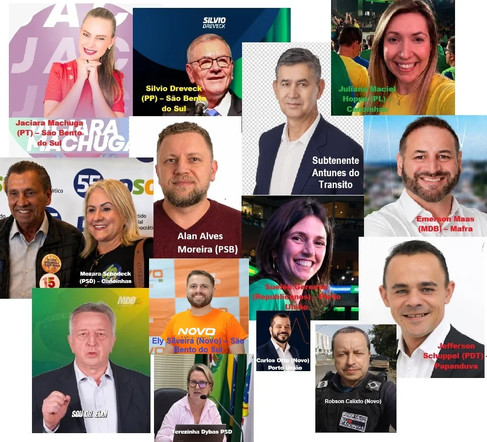 Convenções partidárias definem 16 candidatos do Planalto Norte à Alesc