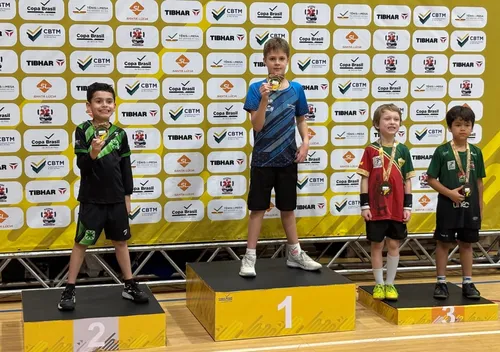 São Bento do Sul conquista quatro medalhas na Copa Brasil de Tênis de Mesa em Porto Alegre